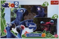 Rio 2 (puzzle 2 w1 48 + 24-elem.) - zdjęcie zabawki, gry