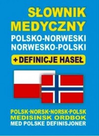 Słownik medyczny polsko-norweski, - okładka podręcznika