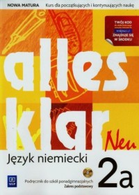 Alles klar Neu 2A. Język niemiecki. - okładka podręcznika