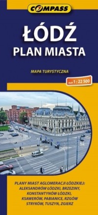 Łódź plan miasta (skala 1:22 500) - okładka książki