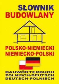 Słownik budowlany polsko-niemiecki, - okładka podręcznika