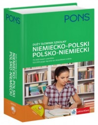 Słownik duży szkolny niemiecko-polski, - okładka podręcznika