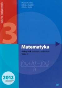 Matematyka 3. Szkoła ponadgimnazjalna. - okładka podręcznika