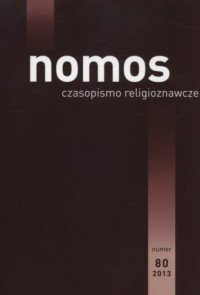 Nomos. Czasopismo religioznawcze - okładka książki