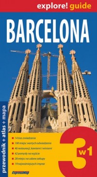 Barcelona przewodnik + atlas + - okładka książki