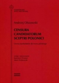 Censura Candidatorum Sceptri Polonici. - okładka książki
