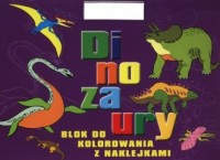 Dinozaury. Blok do kolorowania - okładka książki