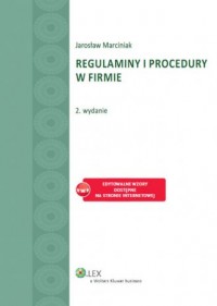 Regulaminy i procedury w firmie - okładka książki