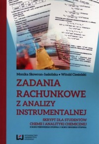 Zadania rachunkowe z analizy instrumentalnej. - okładka książki