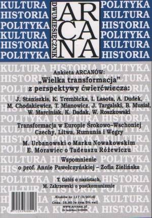 powiększ Arcana nr 117(3)/2014 - okładka książki
