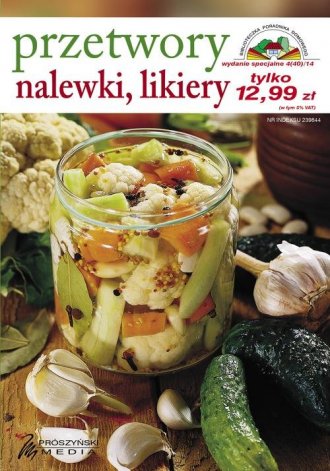 Przetwory, nalewki, likiery - okładka książki