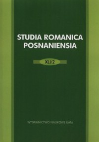 Studia Romanica Posnaniensia XLI/2 - okładka książki