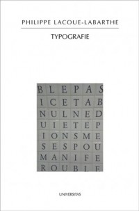 Typografie - okładka książki