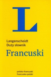 Duży słownik francuski, polsko-francuski, - okładka podręcznika