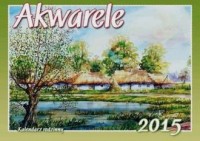Kalendarz 2015. Akwarele (rodzinny) - okładka książki
