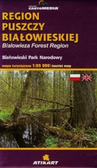 Region Puszczy Białowieskiej mapa - okładka książki