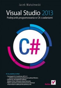 Visual Studio 2013. Podręcznik - okładka książki