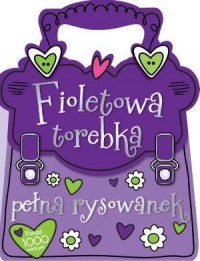 Fioletowa torebka pełna rysowanek - okładka książki