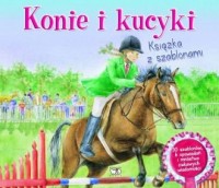 Konie i kucyki. Książka z szablonami - okładka książki