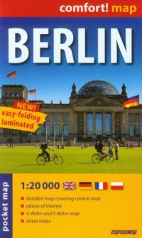 Berlin laminowany plan miasta (skala - okładka książki