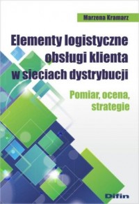 Elementy logistyczne obsługi klienta - okładka książki