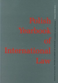 Polish Yearbook of International - okładka książki