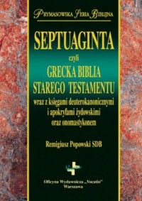 Septuaginta czyli grecka biblia - okładka książki