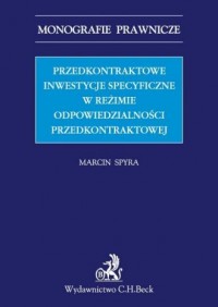 Przedkontraktowe inwestycje specyficzne - okładka książki