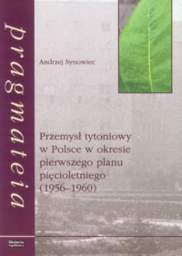 Przemysł tytoniowy w Polsce w okresie - okładka książki