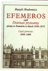 Efemeros, czyli diariusz prywatny - okładka książki