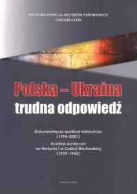 Polska-Ukraina. Trudna odpowiedź - okładka książki