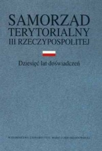 Samorząd terytorialny III Rzeczypospolitej. - okładka książki