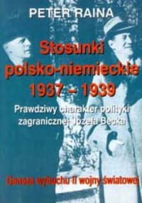 Stosunki polsko-niemieckie 1937-1939. - okładka książki