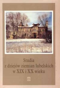 Studia z dziejów ziemian lubelskich - okładka książki