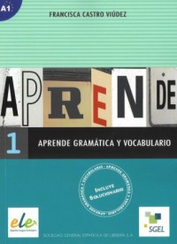 Aprende 1 gramatica y vocabulairo - okładka podręcznika