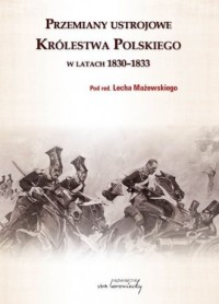 Przemiany ustrojowe Królestwa Polskiego - okładka książki