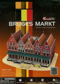 Rynek w Brugii (puzzle 3D) - zdjęcie zabawki, gry