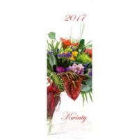 Kalendarz 2017. Kwiaty (paskowy) - okładka książki