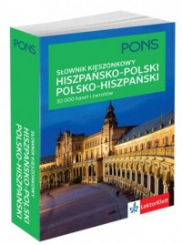 Kieszonkowy słownik polsko-hiszpański, - okładka podręcznika