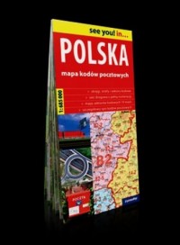 Polska mapa kodów pocztowych - okładka książki
