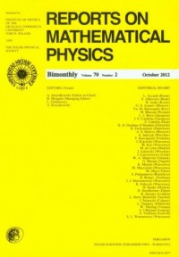 Reports on Mathematical Physics - okładka książki