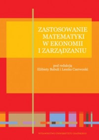 Zastosowanie matematyki w ekonomii - okładka książki