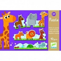 Zwierzęta duże i małe (puzzle tekturowe) - zdjęcie zabawki, gry