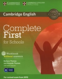 Complete First for Schools. Workbook - okładka podręcznika