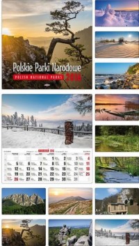 Kalendarz 2016. Polskie Parki Narodowe - okładka książki