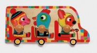 Autobus (puzzle drewniane z uchwytami) - zdjęcie zabawki, gry