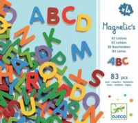 Drewniane litery magnetyczne - zdjęcie zabawki, gry