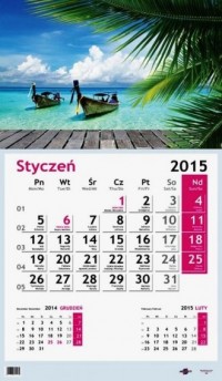 Kalendarz 2015. Łódki - okładka książki