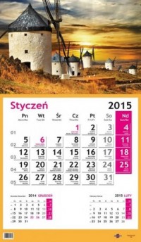 Kalendarz 2015. Młyn - okładka książki