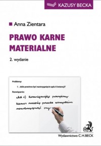 Prawo karne materialne. Seria: - okładka książki